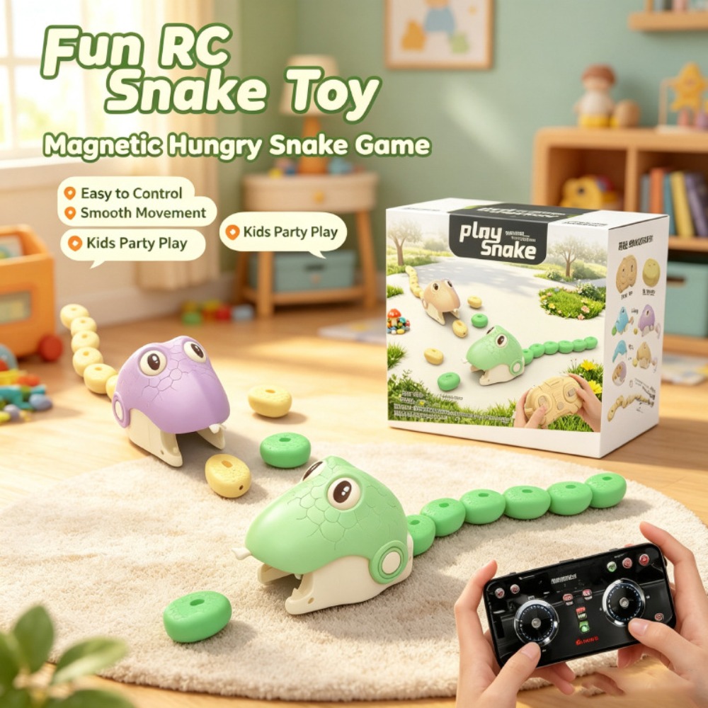 Remote Control Toys - Remote Controlled Greedy Snake Magnetic Suction