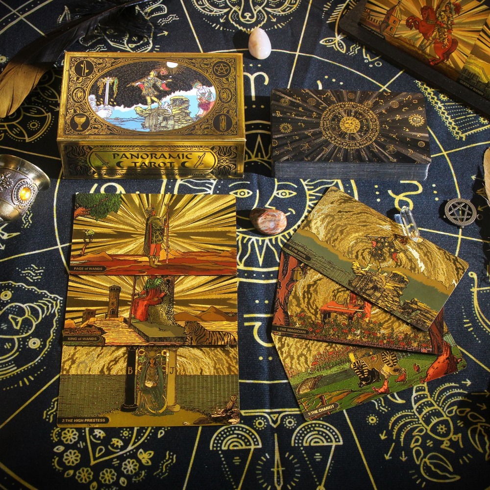 Tarot Cards Deck With Guidebook - Classic Panoramic Rider Waite 12*7cm 78