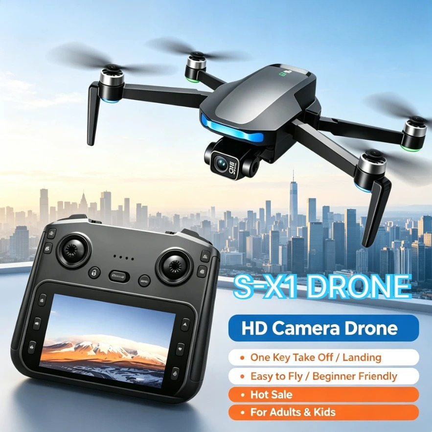 Fpv Brushless Rc Drone 4K - Original S-X1 GPS Drone 8K HD