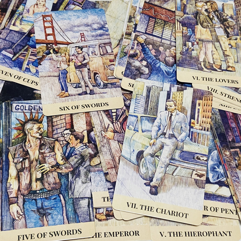 City Labyrinth Tarot Cards 78  - đánh giá và giá Tarot Cards Deck With Guidebook