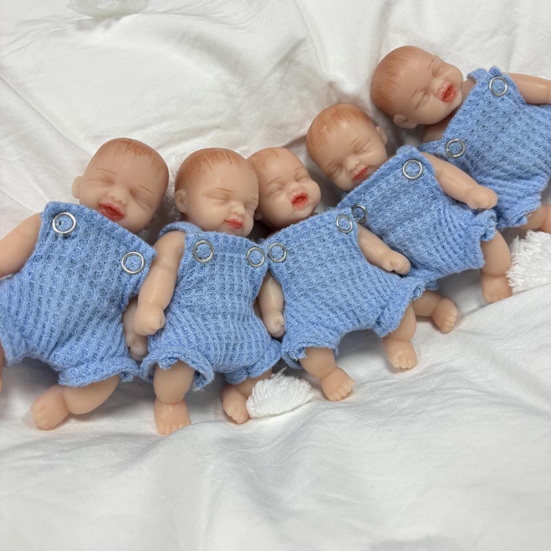 5pcs/set 4inches Handmade High - đánh giá và giá Reborn Baby Doll Silicone Realistic
