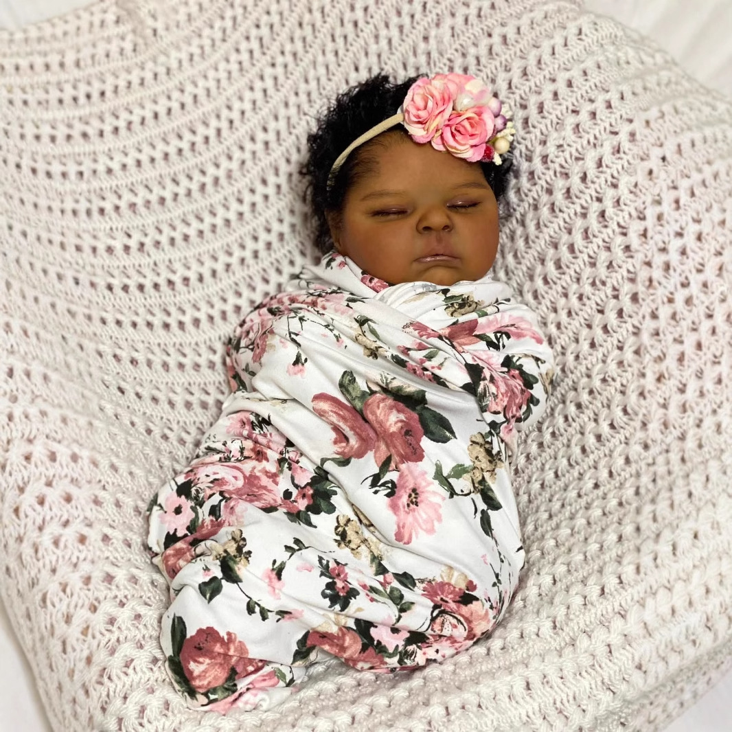 Dark Skin peaches 19 Inch Life - đánh giá và giá Reborn Baby Doll Silicone Realistic