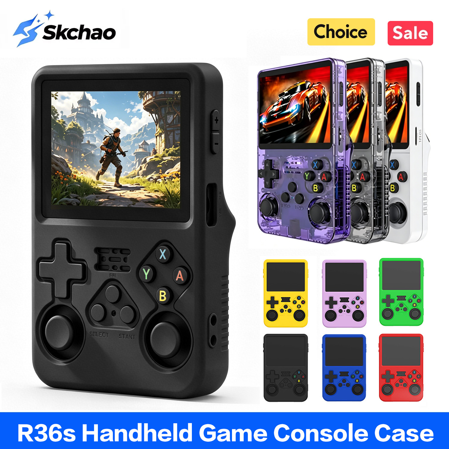 Case R36s Protective case For  - đánh giá và giá Retro Handheld Game Console R36S