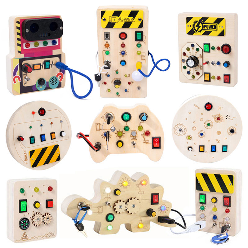 Montessori Busy Board Sensory  - đánh giá và giá Montessori Wooden Busy Board Toddler