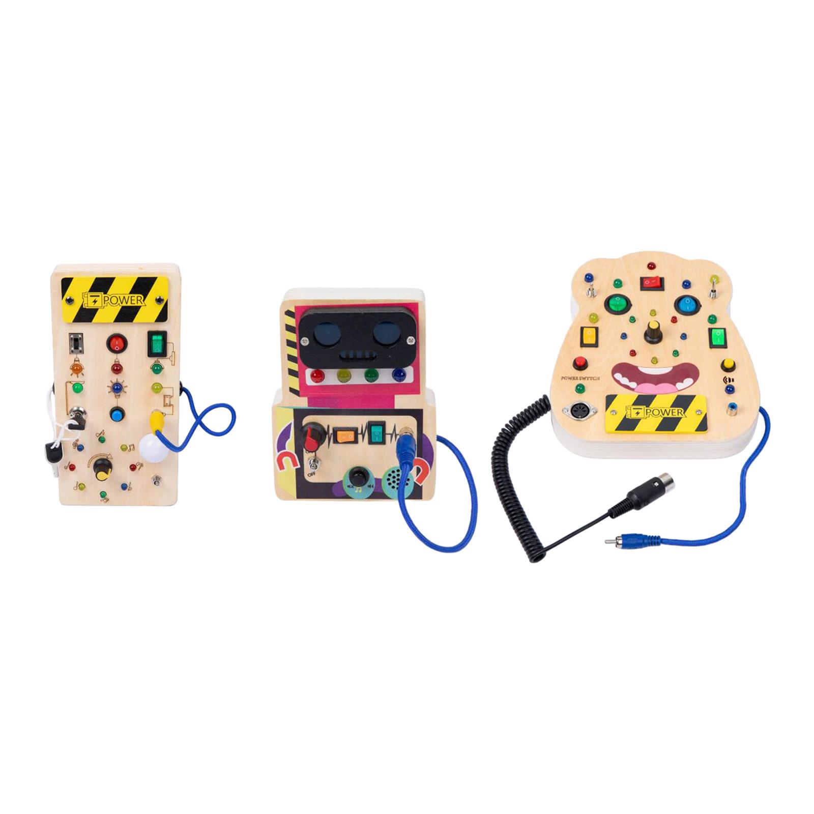 LED Wooden Sensory Board Toddl - đánh giá và giá Montessori Wooden Busy Board Toddler