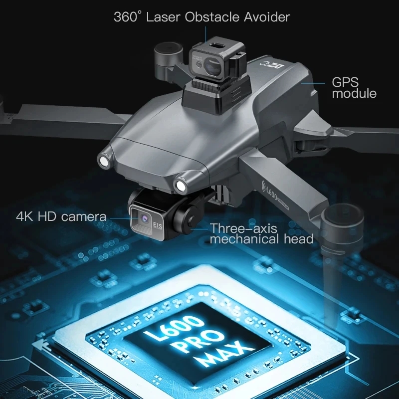 L600 PRO MAX GPS Drone Profess - đánh giá và giá Fpv Brushless Rc Drone 4K
