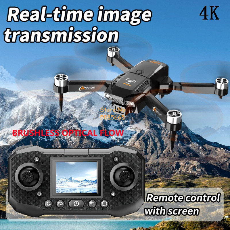 4K Dual Camera Optical Flow Br - đánh giá và giá Fpv Brushless Rc Drone 4K