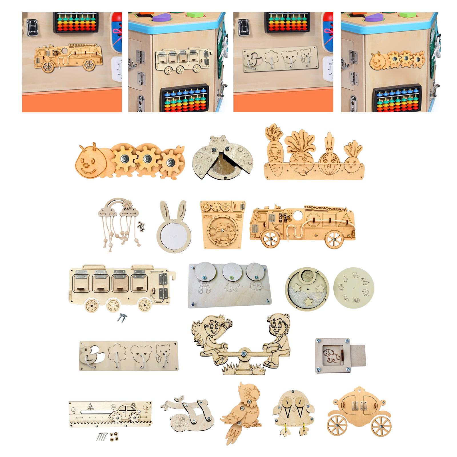 Wooden Busy Board Parts Montes - đánh giá và giá Montessori Wooden Busy Board Toddler