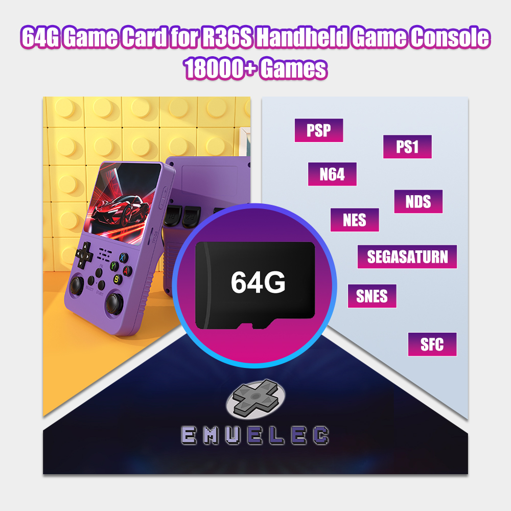 64G Game TF Card for R36S Vide - đánh giá và giá Retro Handheld Game Console R36S