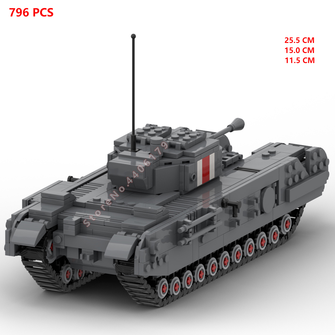 Nóng Quân Sự Thời Thế Chiến Th - đánh giá và giá Lego Compatible Military Tank