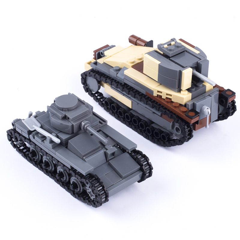 WW2 Nhật Bản Quân Đội Khối Xây - đánh giá và giá Lego Compatible Military Tank