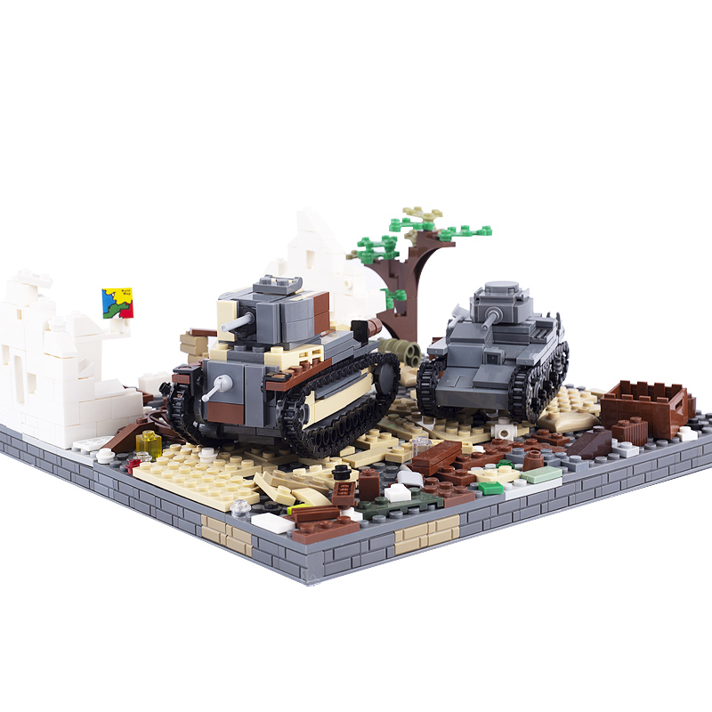 WW2 Nhật Bản Quân Đội Khối Xây - đánh giá và giá Lego Compatible Military Tank