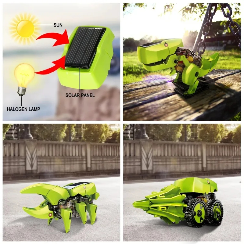 3-in-1 Solar Robot Kit, Dinosa - đánh giá và giá Stem Solar Robot Kit For Kids