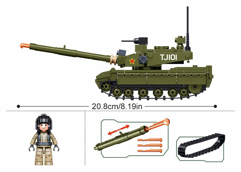 Sluban 183PCS Army Main Battle - đánh giá và giá Lego Compatible Military Tank